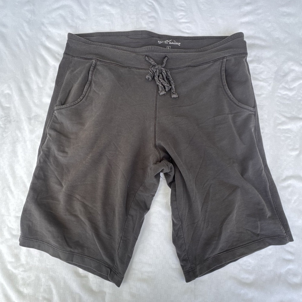 Eddie Bauer Gray Lounge Shorts Drawstring Pockets Men's Large